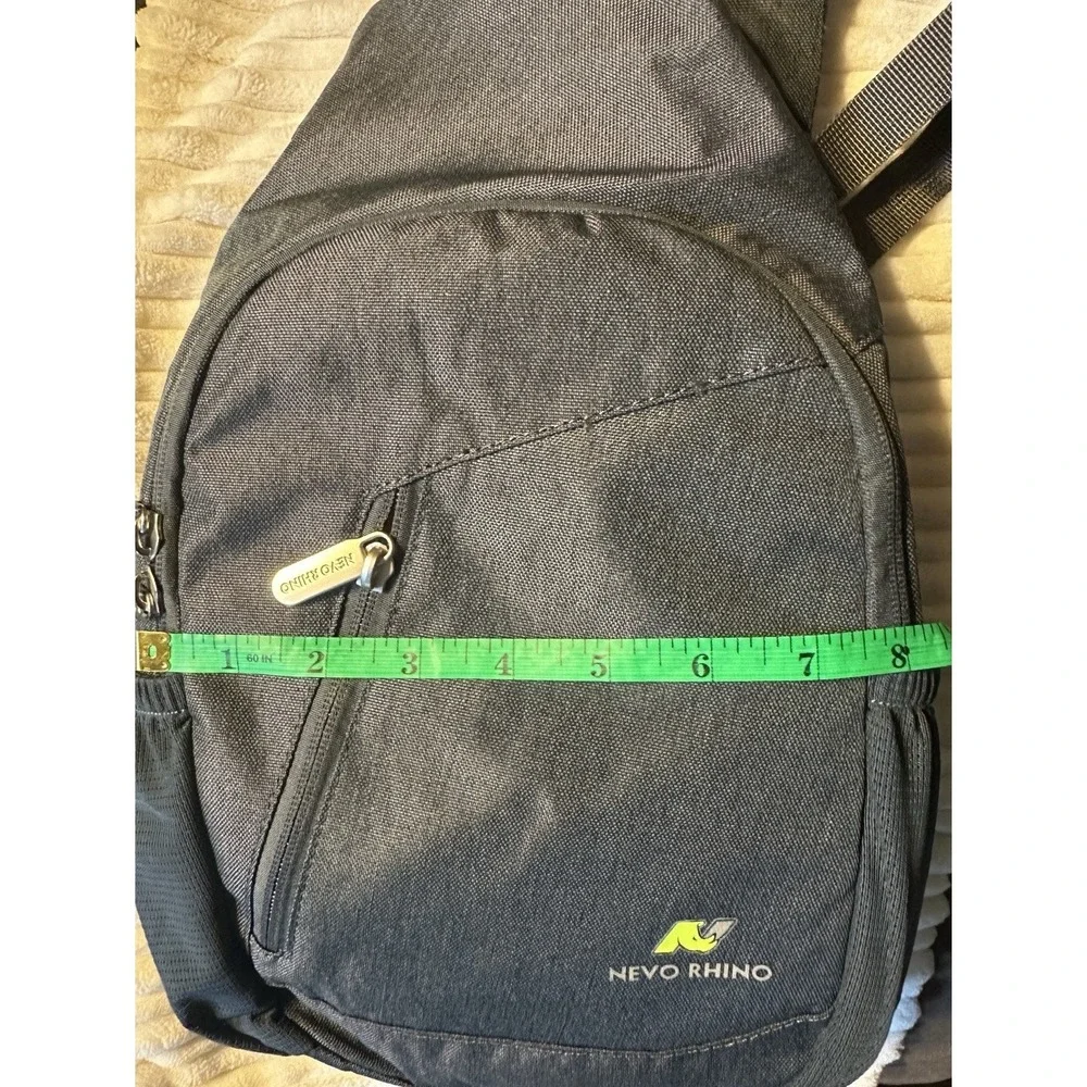 N NEVO RHINO Crossbody‎ Sling Bag Backpack Multipurpose Black/Gray NEW